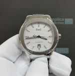 TWF Clone Piaget Polo S Steel White Face 9015 Watch